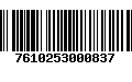 Código de Barras 7610253000837