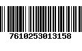 Código de Barras 7610253013158