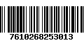 Código de Barras 7610268253013