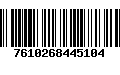 Código de Barras 7610268445104