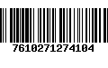 Código de Barras 7610271274104