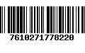 Código de Barras 7610271778220