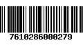 Código de Barras 7610286000279