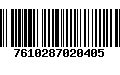 Código de Barras 7610287020405