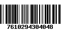 Código de Barras 7610294304048