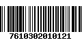 Código de Barras 7610302010121