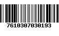 Código de Barras 7610307030193