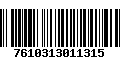 Código de Barras 7610313011315