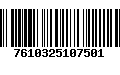 Código de Barras 7610325107501