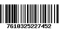 Código de Barras 7610325227452