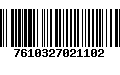 Código de Barras 7610327021102