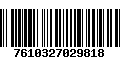 Código de Barras 7610327029818