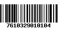 Código de Barras 7610329010104