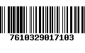 Código de Barras 7610329017103