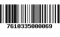 Código de Barras 7610335000069