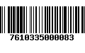 Código de Barras 7610335000083