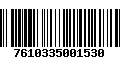 Código de Barras 7610335001530