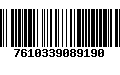 Código de Barras 7610339089190