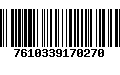 Código de Barras 7610339170270