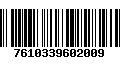 Código de Barras 7610339602009