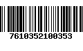 Código de Barras 7610352100353