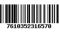 Código de Barras 7610352316570