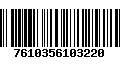 Código de Barras 7610356103220