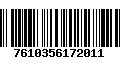 Código de Barras 7610356172011