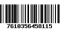 Código de Barras 7610356458115