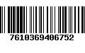 Código de Barras 7610369406752