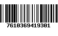 Código de Barras 7610369419301