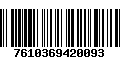 Código de Barras 7610369420093