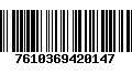 Código de Barras 7610369420147