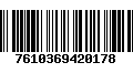 Código de Barras 7610369420178