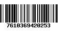 Código de Barras 7610369420253