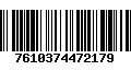 Código de Barras 7610374472179