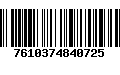 Código de Barras 7610374840725