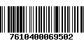 Código de Barras 7610400069502