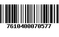 Código de Barras 7610400070577