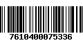 Código de Barras 7610400075336