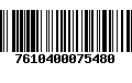 Código de Barras 7610400075480