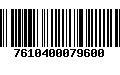 Código de Barras 7610400079600