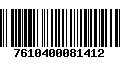 Código de Barras 7610400081412