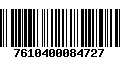 Código de Barras 7610400084727