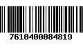 Código de Barras 7610400084819