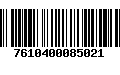 Código de Barras 7610400085021