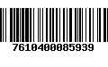 Código de Barras 7610400085939