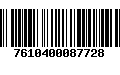 Código de Barras 7610400087728