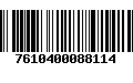 Código de Barras 7610400088114