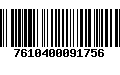 Código de Barras 7610400091756